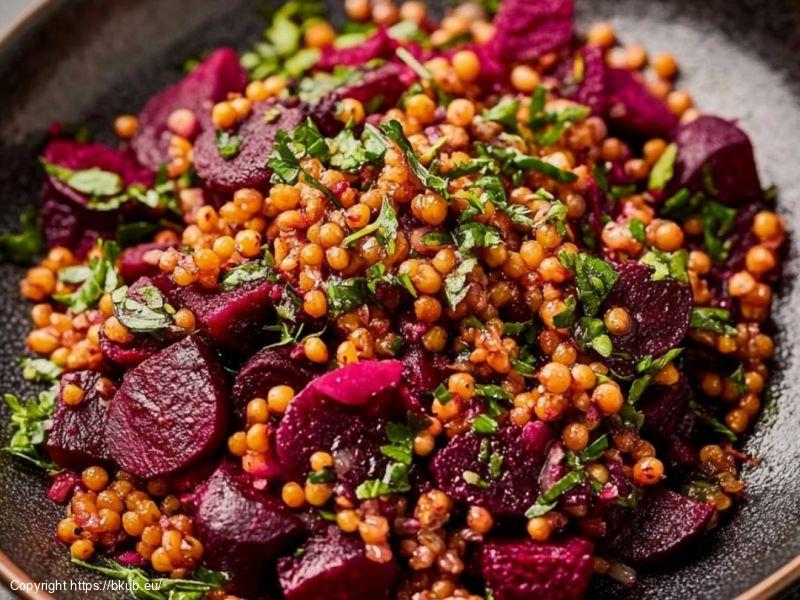 Salat mit Rote Bete und Linsen 